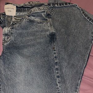 Habitual Hollis High-Rise Wide Leg Jeans - Light Blue Gray